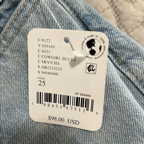 NWT FREE PEOPLE CERINE RELAXED BOOTCUT DENIM SIZE 25 - Picture 14 of 16